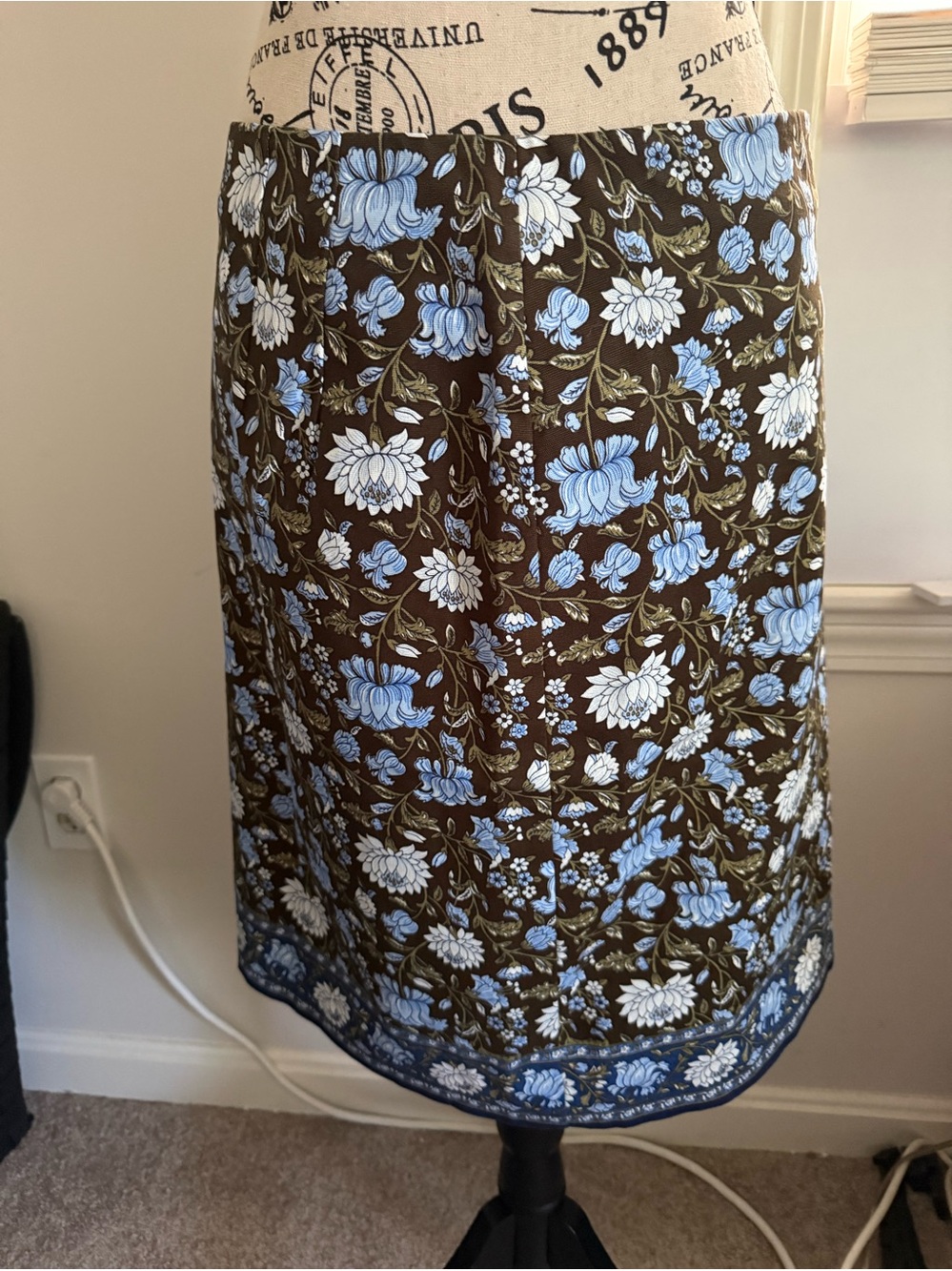 Talbots floral skirt